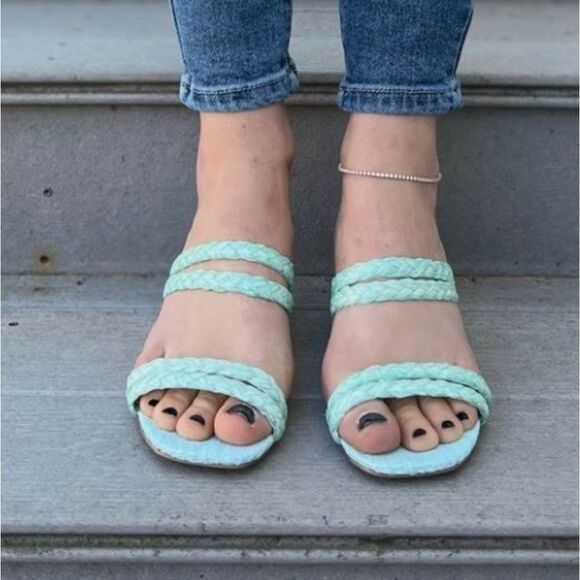 BRAND NEW RAFFIA STRAPPY WOMEN"S SANDAL - Picture 10 of 14